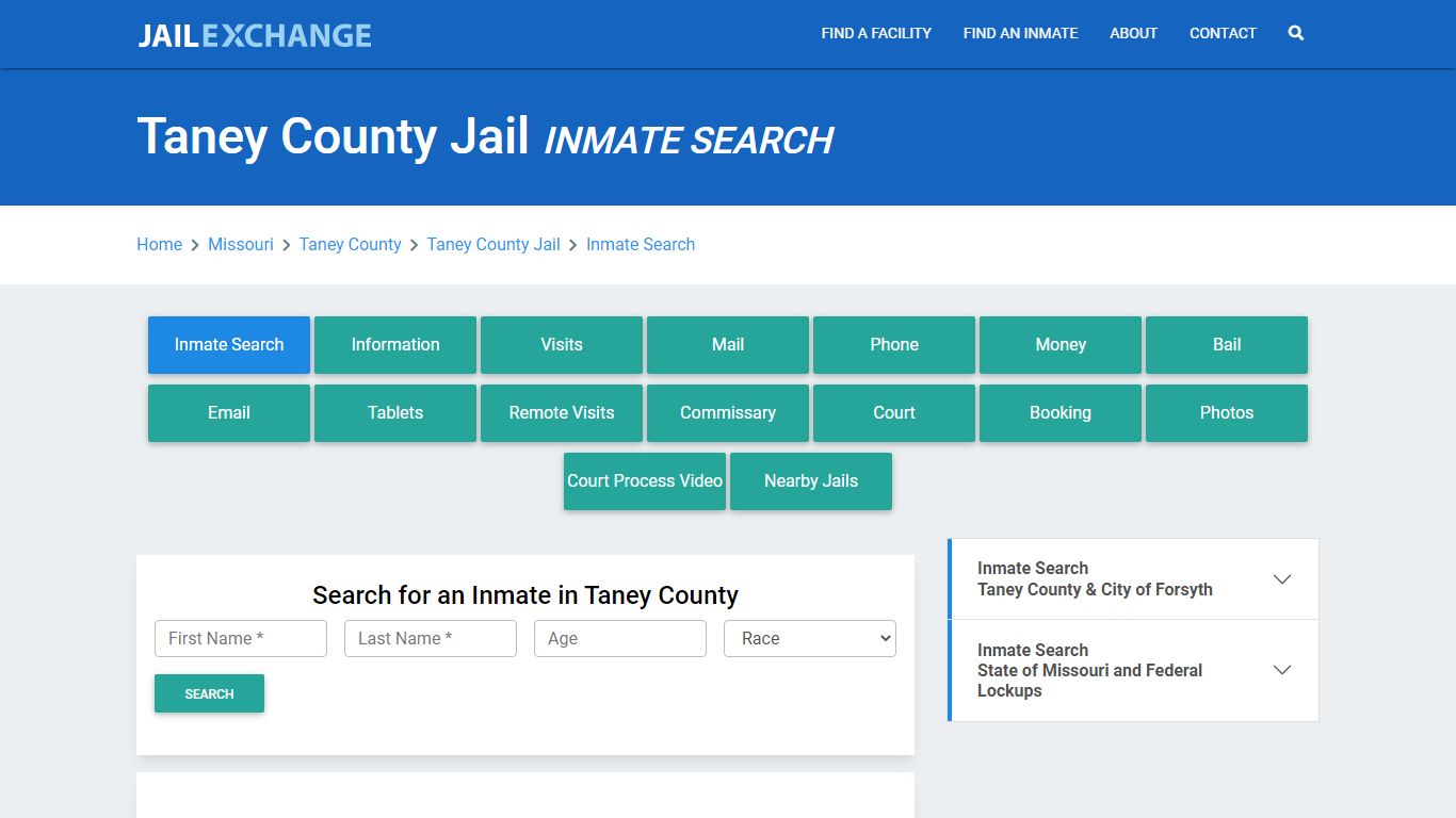 Taney County Jail, MO Inmate Search: Roster & Mugshots